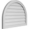 Ekena Millwork Round Top Surface Mount PVC Gable Vent w/ 2"W x 1-1/2"P Brickmould Frame, 32"W x 24"H GVPRT32X2402SN - alternate 4